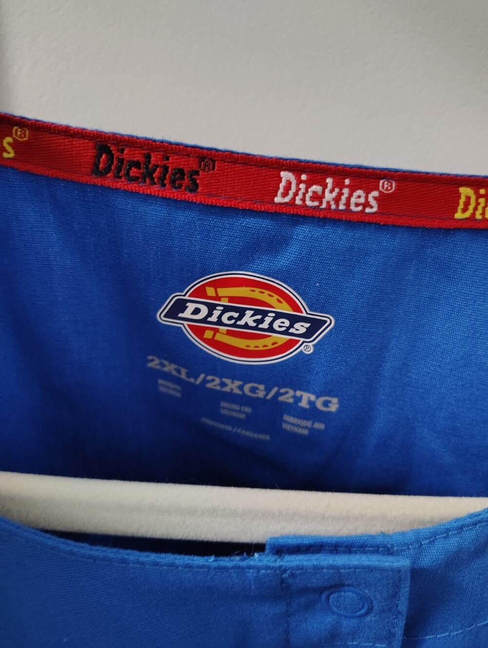 NEW Dickies Blue Long Sleeve Medical Scrubs Jacket, Size XXL